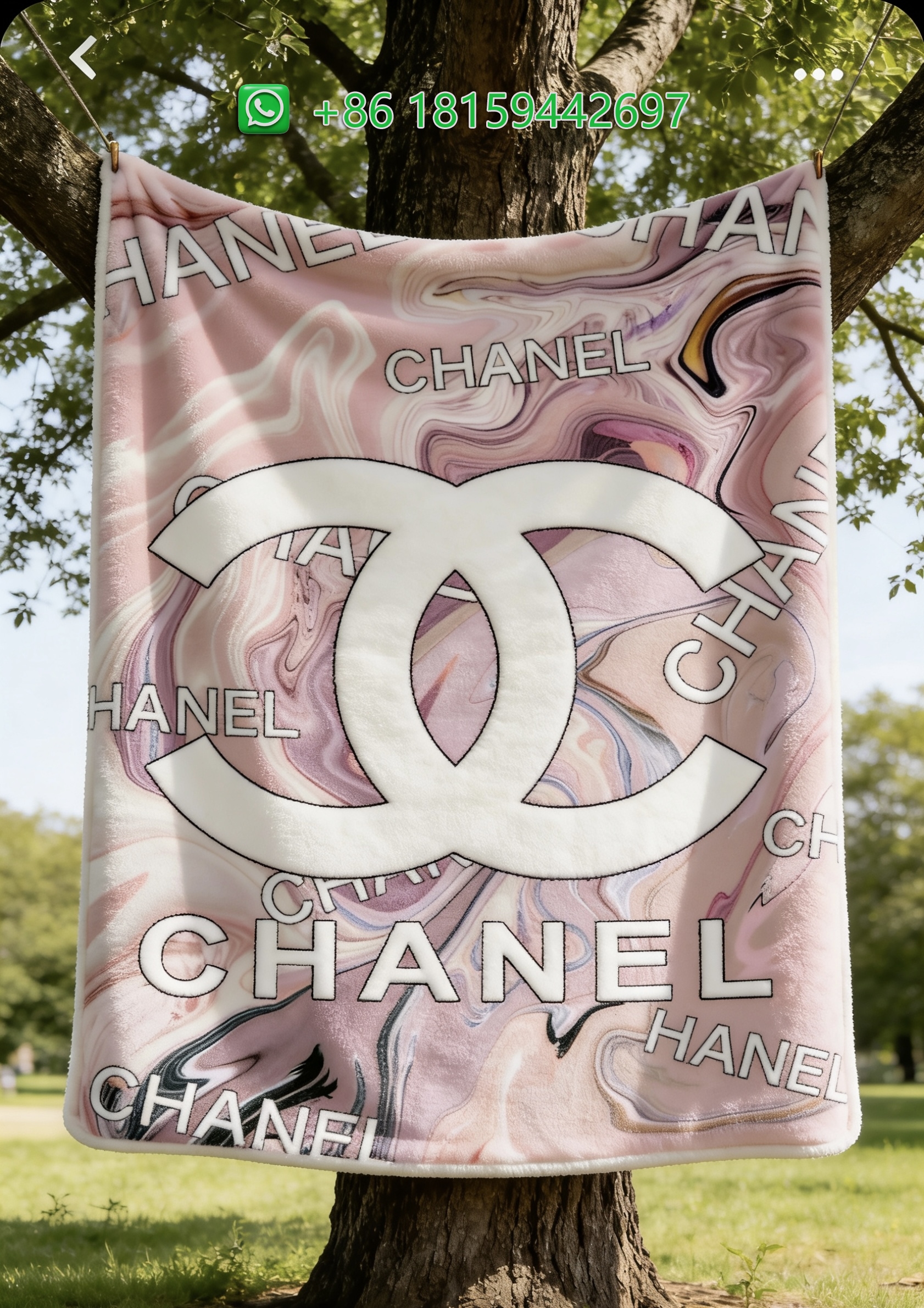 Chanel Throw Blankets